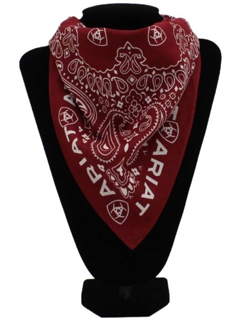 Ariat Burgundy Paisley Bandana Scarf